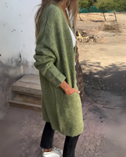 BELIA - Casual Knit Pocketed Cardigan