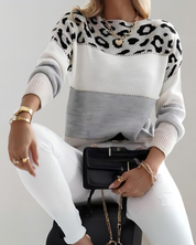 RIANA - Leopard Design Sweater