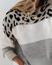 RIANA - Leopard Design Sweater