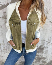 ANIDIA - Modern Jacket with Denim Fabric