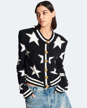 AMELIE - Knit Jacquard Cardigan