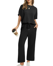 ASANARE - Soft Casual Top and Pants Set