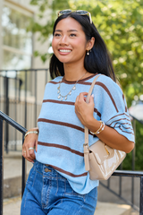 Wear It Well Blue/Brown Sweater T-Shirt
