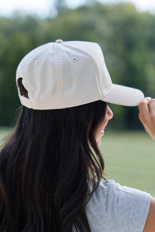 Baseball Natural/Khaki Embroidered Trucker Hat