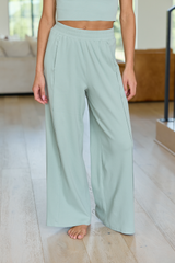 Banks Sage Green Wide Leg Pants