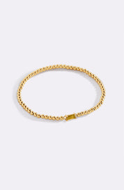 Gold Beaded Birthstone Bracelet