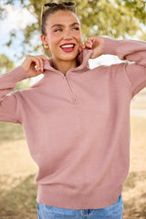 Classic By Nature Taupe Quarter Zip SALE