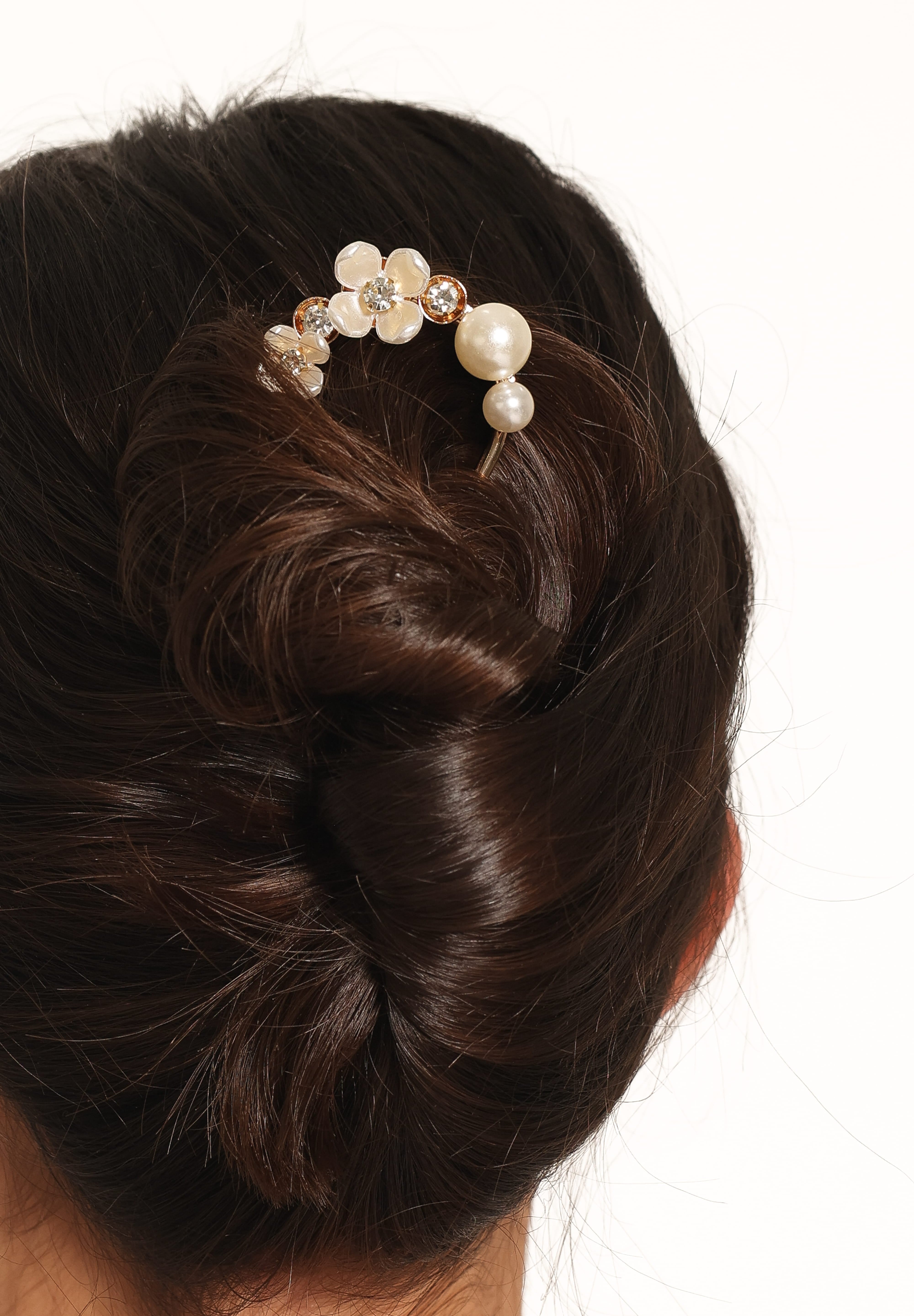 Penelope Hair Pin - Gold Pearl