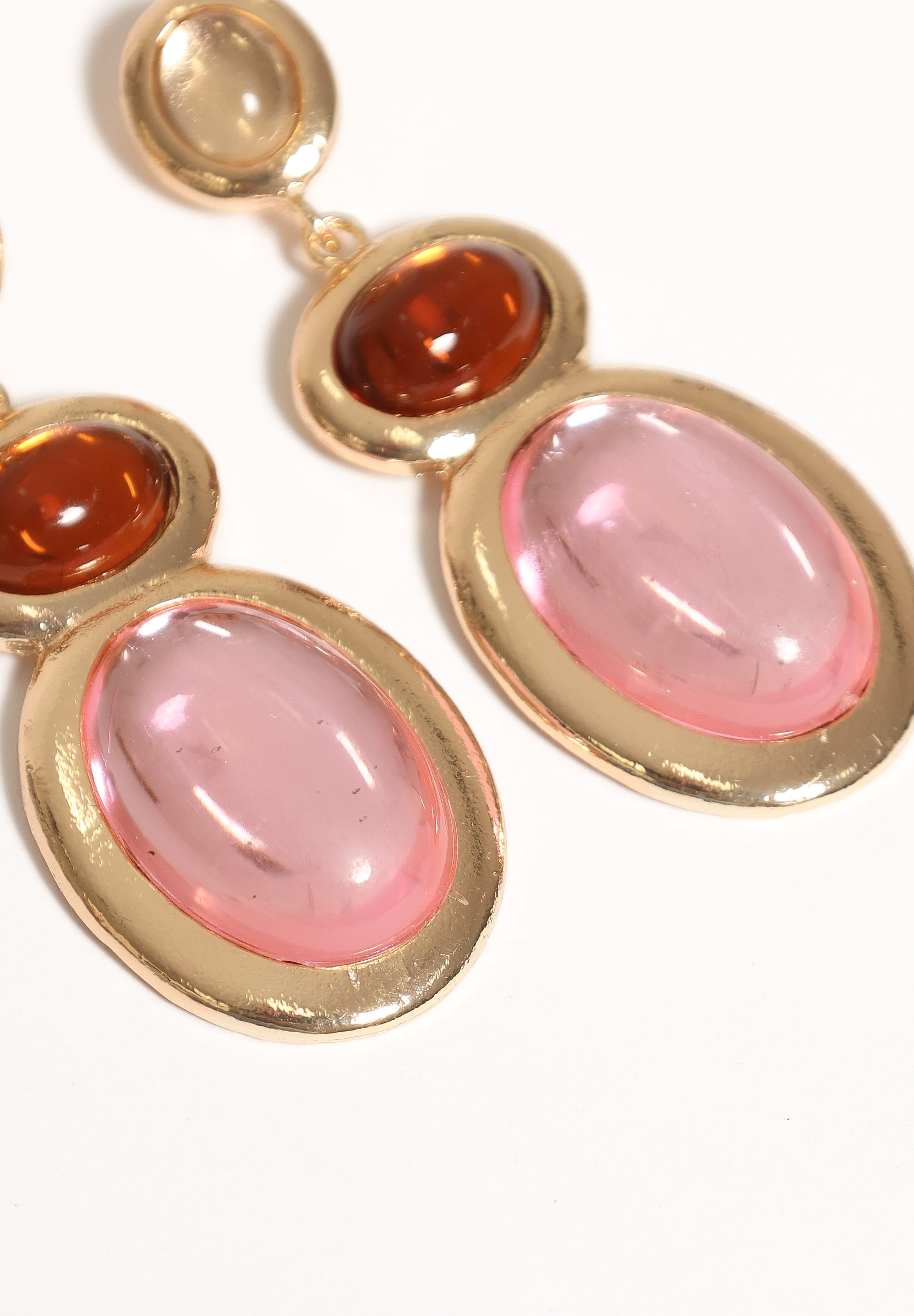 Rosabelle Drop Earrings - Pink Multi