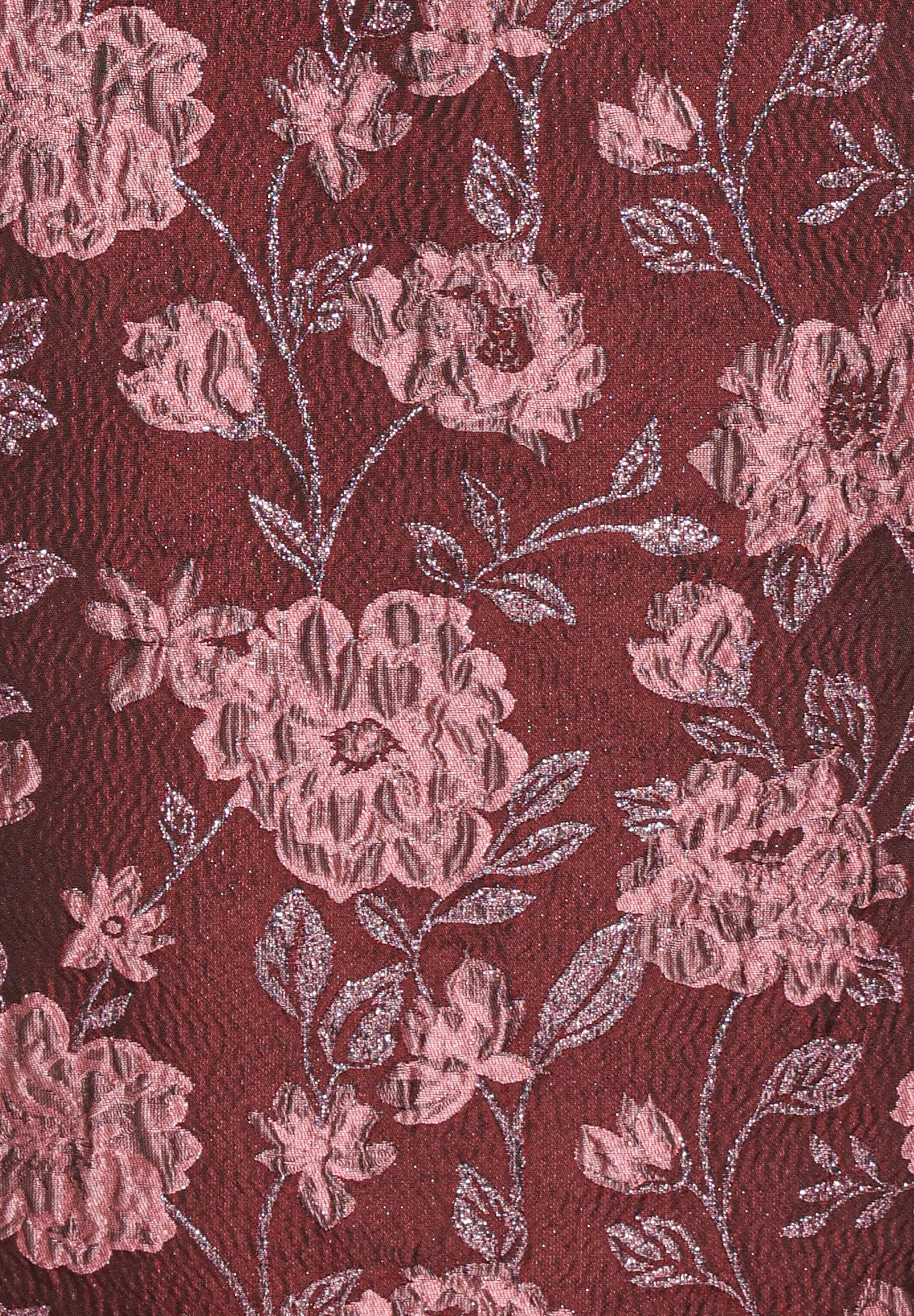 Allegro Column Skirt - Plum Brocade