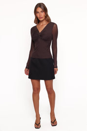 Erin Mini Skirt - Black