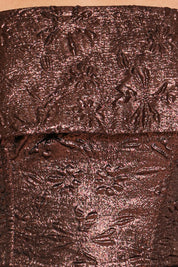 Aberdine Maxi Dress - Brown Brocade
