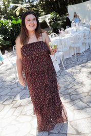 Alinae Maxi Dress - Purple Floral