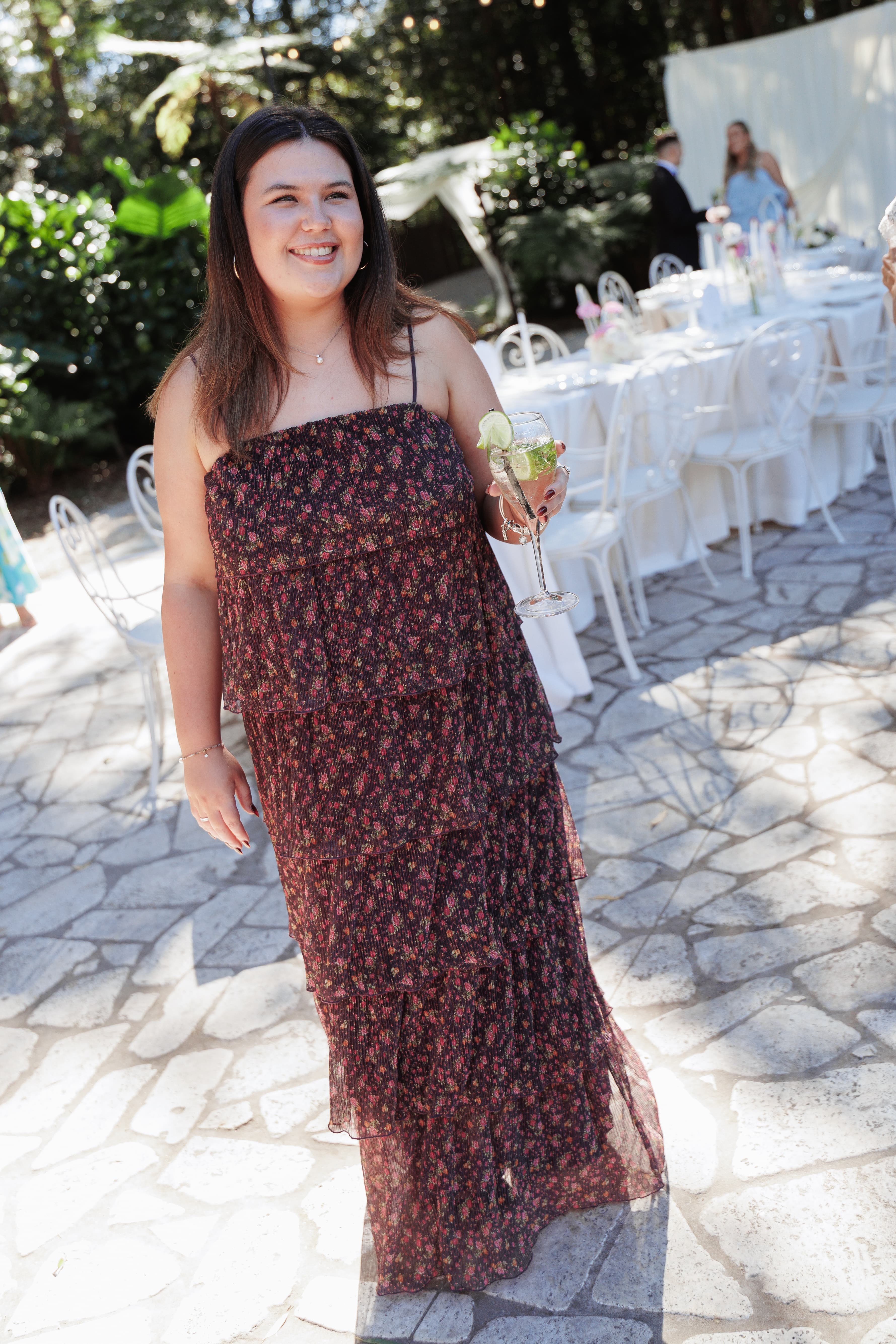 Alinae Maxi Dress - Purple Floral