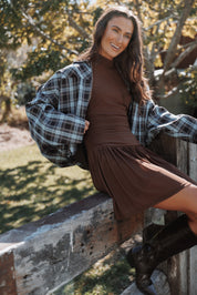 Alma Mini Dress - Chocolate