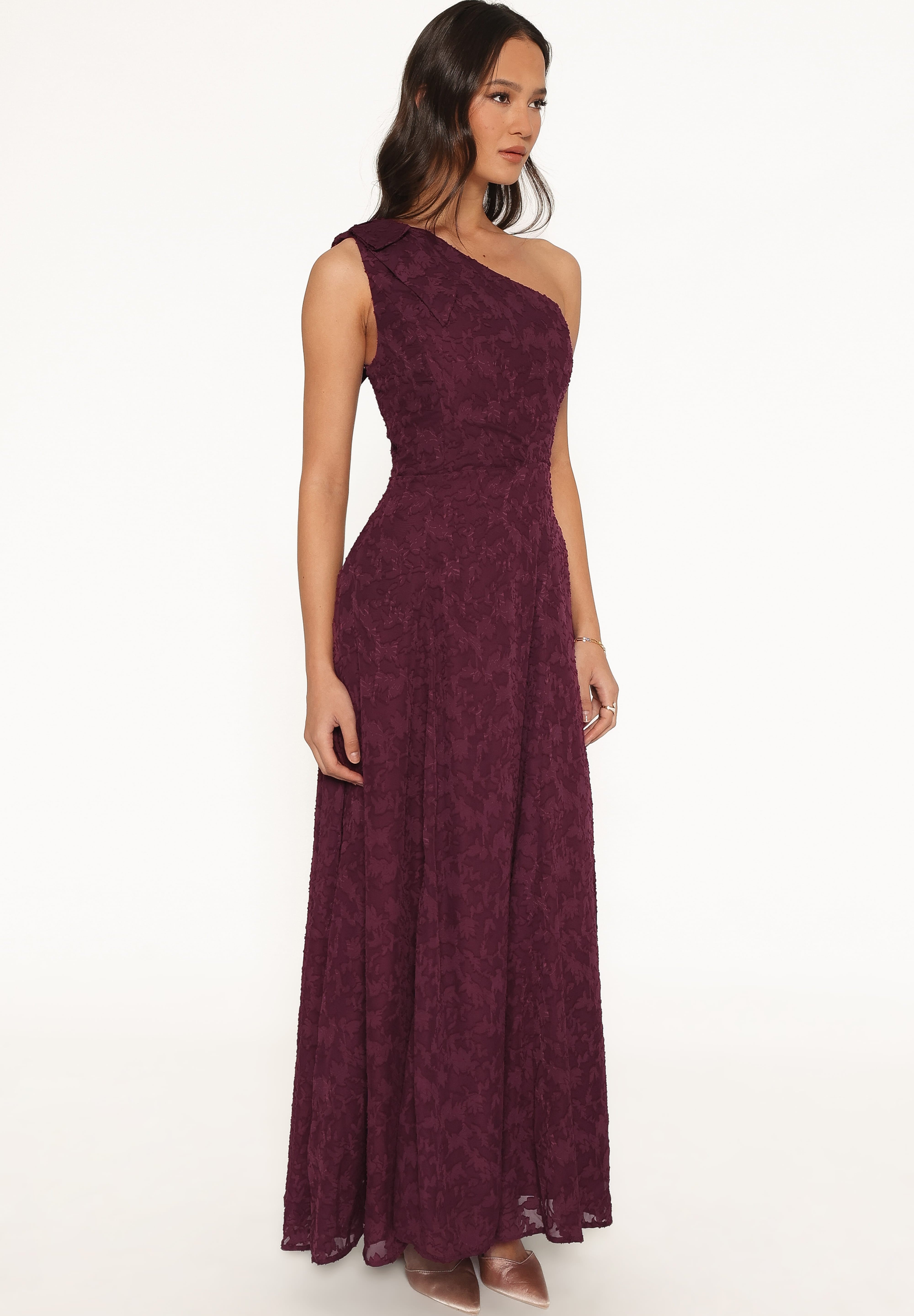 Astarla Maxi Dress - Plum Burnout