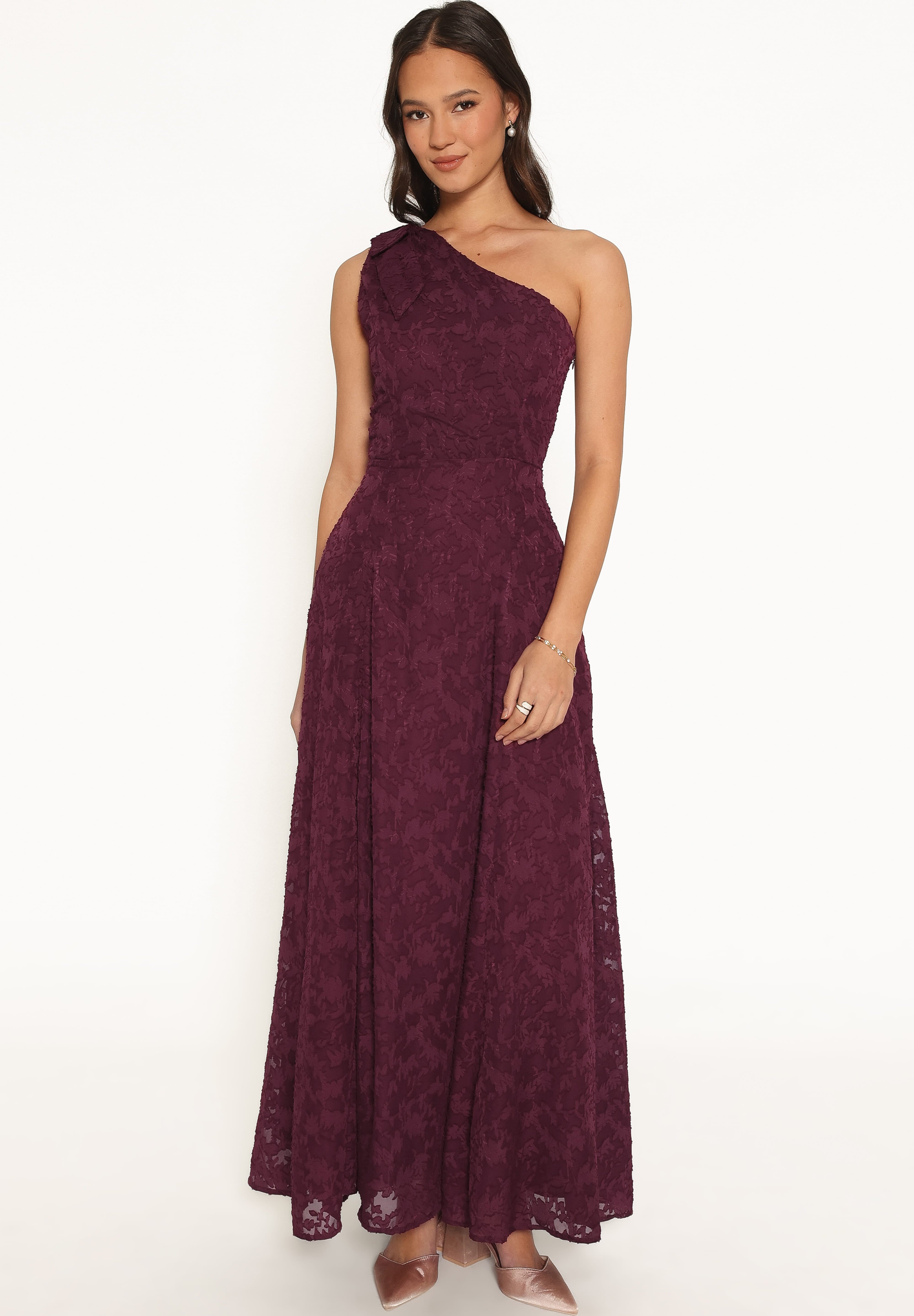 Astarla Maxi Dress - Plum Burnout