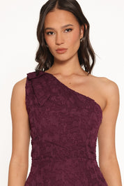 Astarla Maxi Dress - Plum Burnout