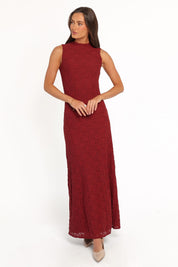 Atlas Maxi Dress - Cabernet