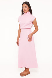 Avalon Midi Dress - Pink