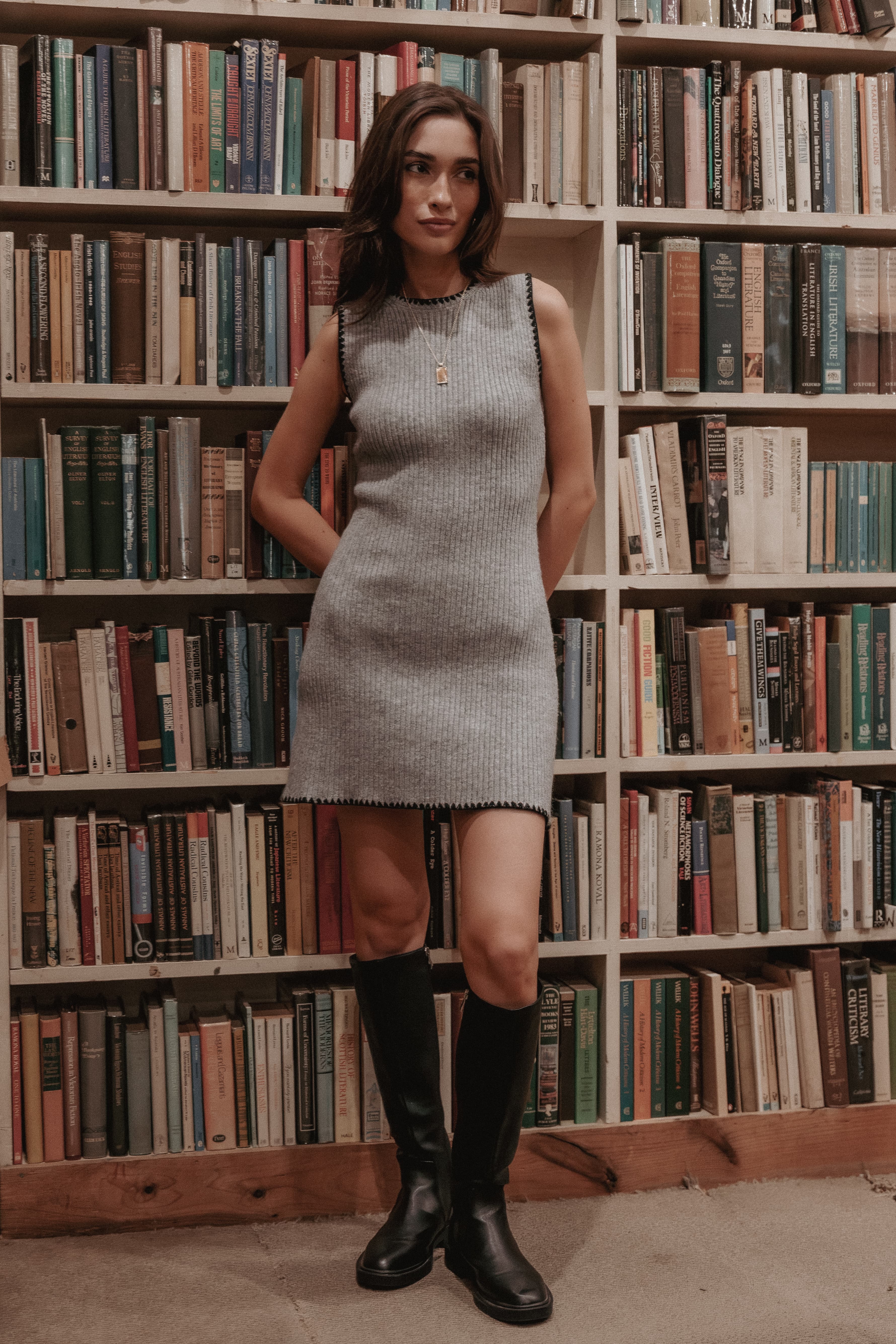 Damon Mini Dress - Grey
