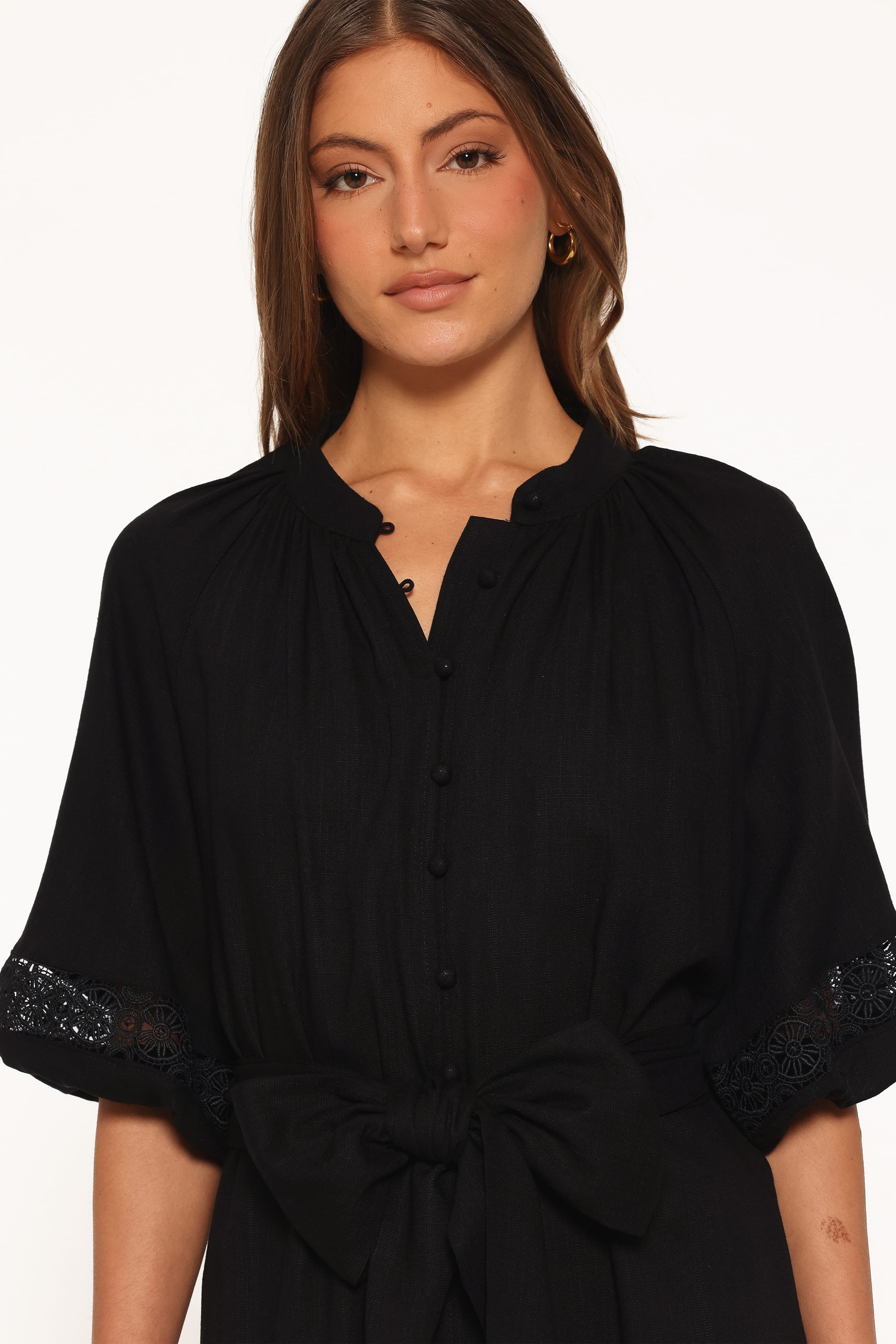 Decosta Long Sleeve Maxi Dress - Black