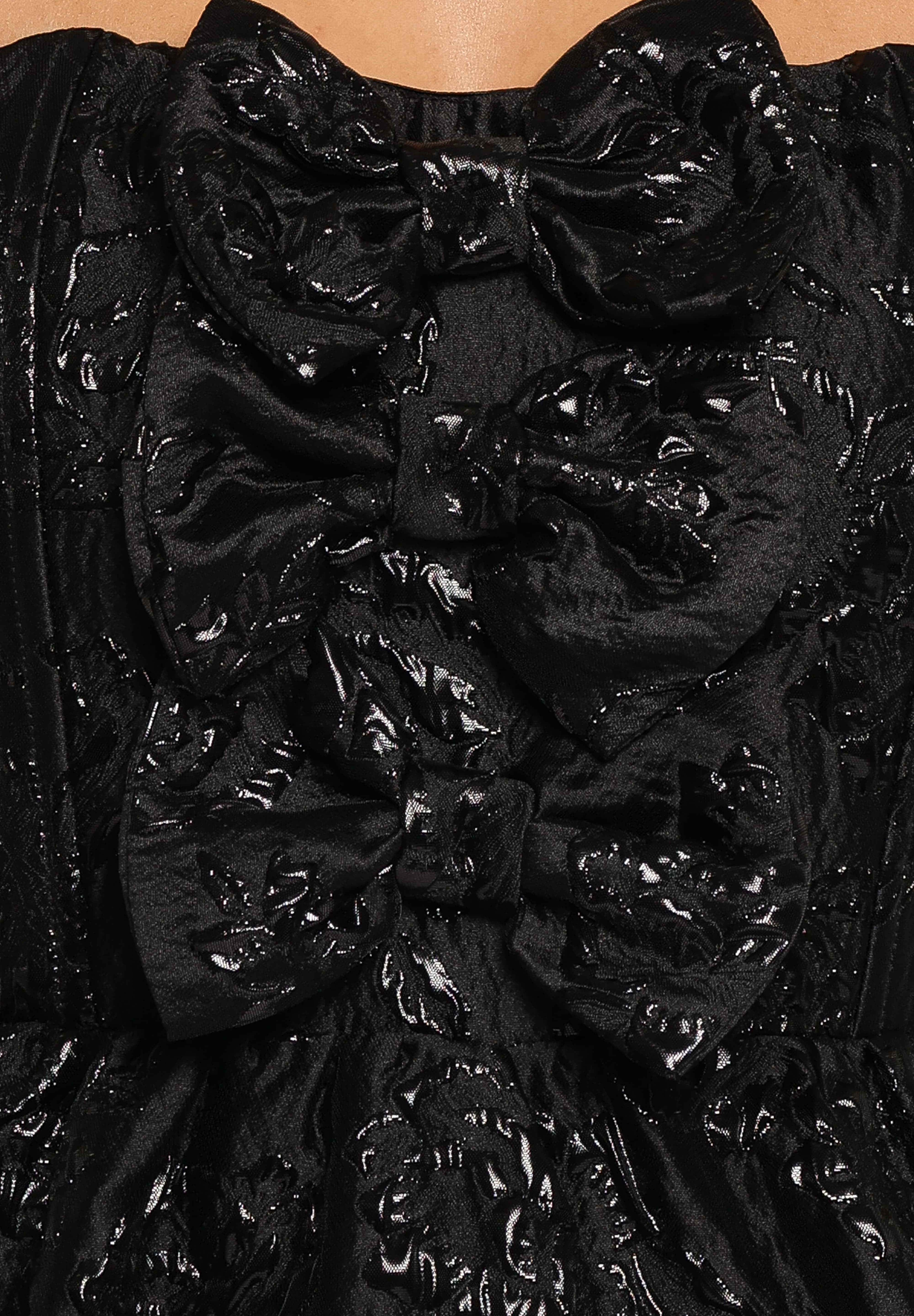 Delphira Maxi Dress - Black Brocade
