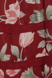 Java Mini Dress - Red Tulip Floral