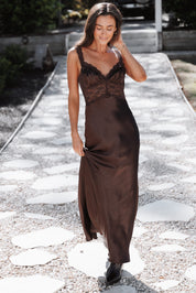 Nitara Maxi Dress - Brown