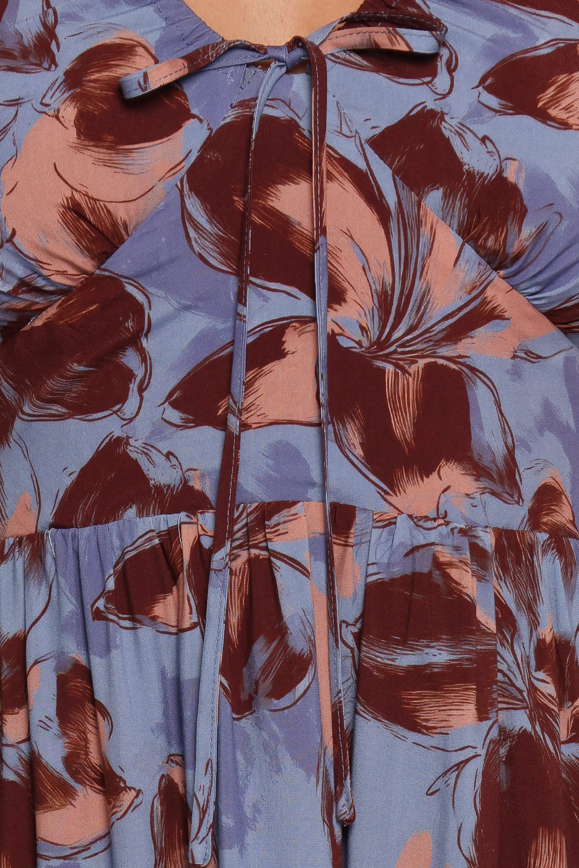 Roberts Maxi Dress - Blue Floral