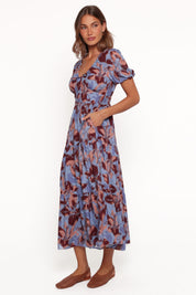 Roberts Maxi Dress - Blue Floral