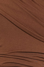 Sharmay Off Shoulder Maxi Dress - Brown