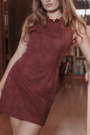 Sharna Mini Dress - Burgundy