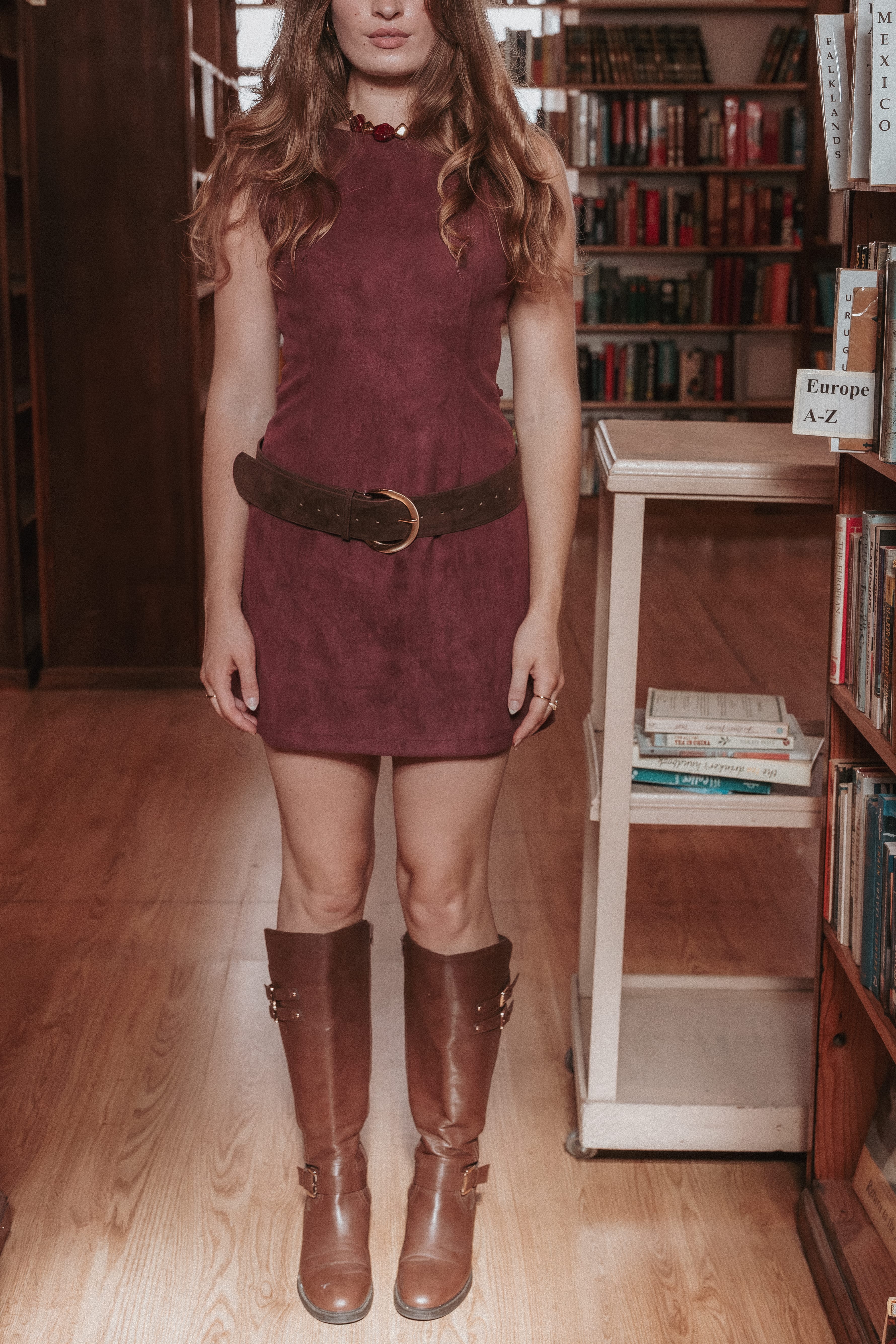 Sharna Mini Dress - Burgundy