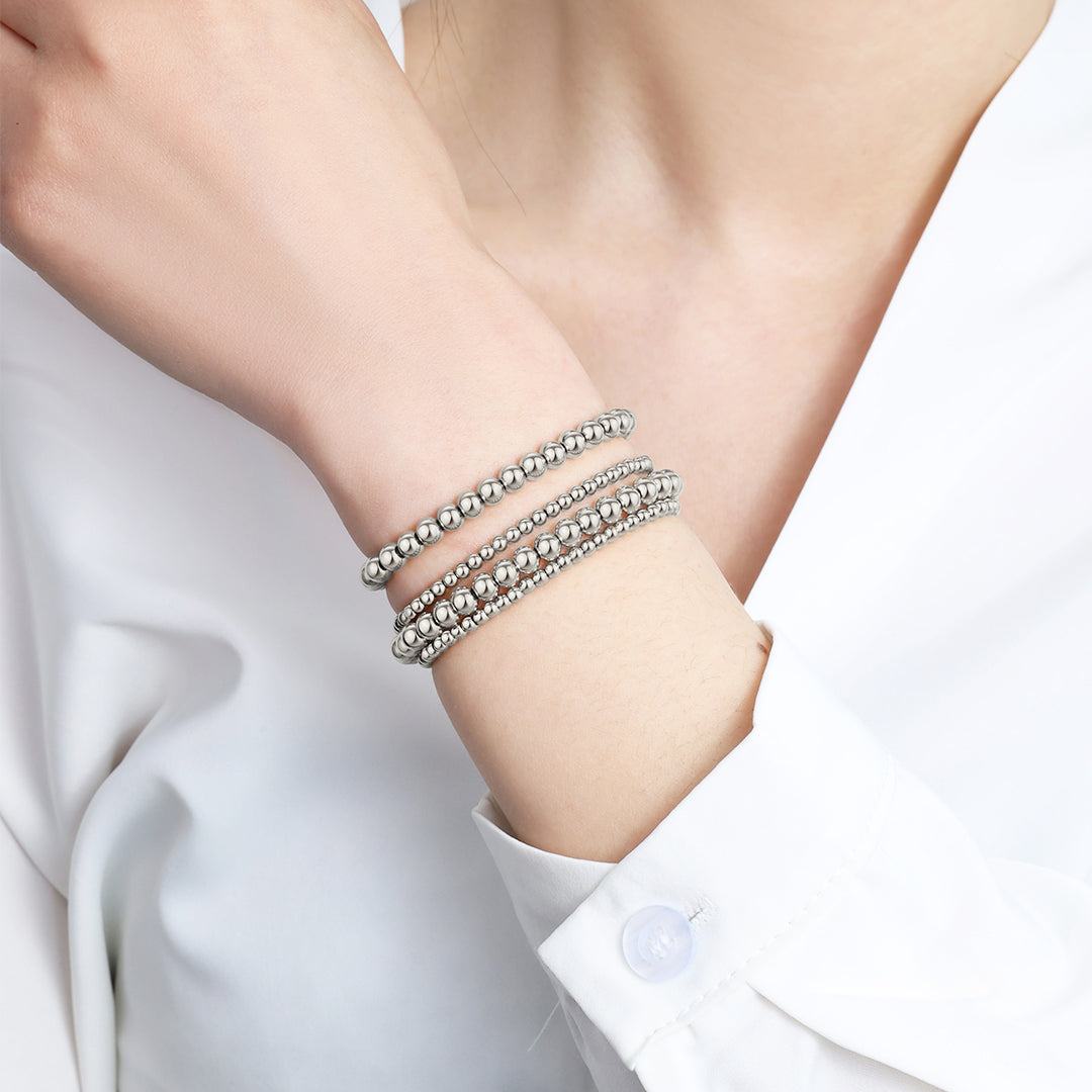 3mm & 5mm Beaded Bracelet Stacking Set