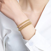 3mm & 5mm Beaded Bracelet Stacking Set