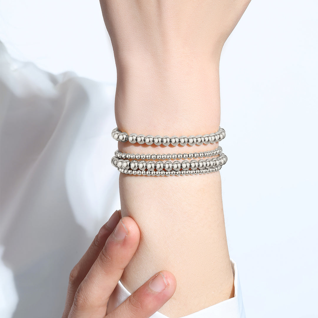 3mm & 5mm Beaded Bracelet Stacking Set