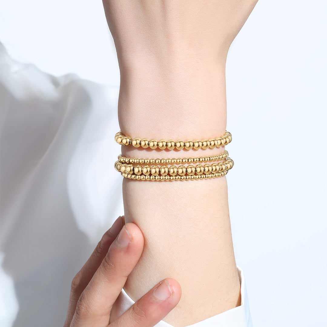 3mm & 5mm Beaded Bracelet Stacking Set