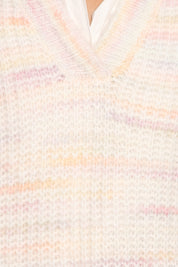 Alyx Spacedye Polo Sweater - Pink Multi