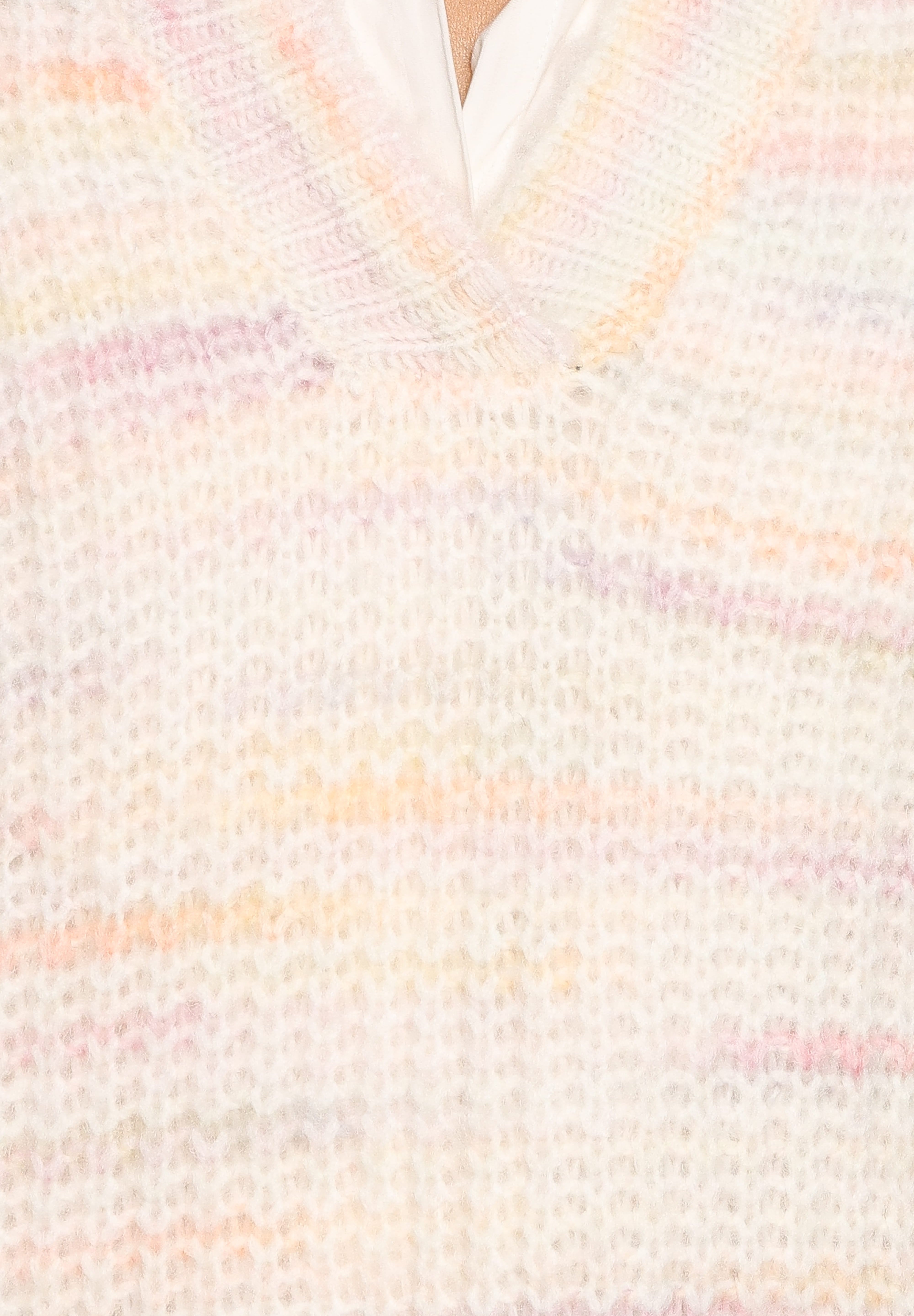 Alyx Spacedye Polo Sweater - Pink Multi