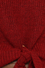Captivate Knit Sweater - Red