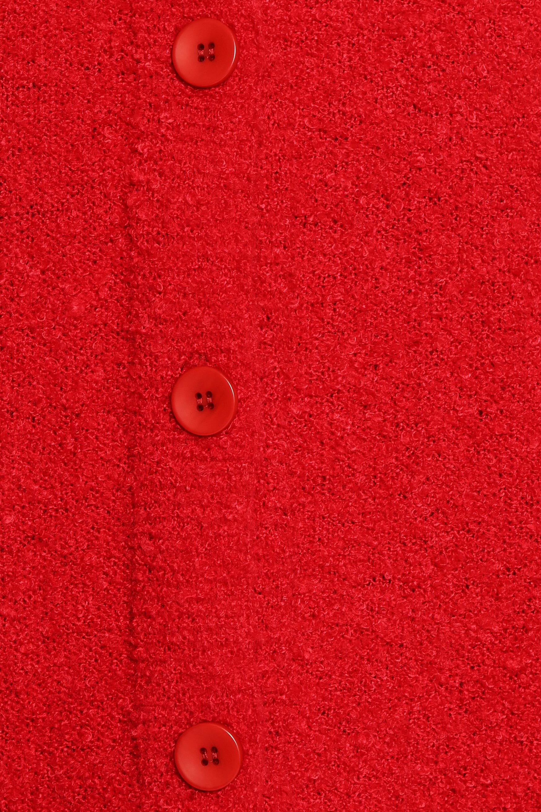 Finley Cropped Cardigan - Red