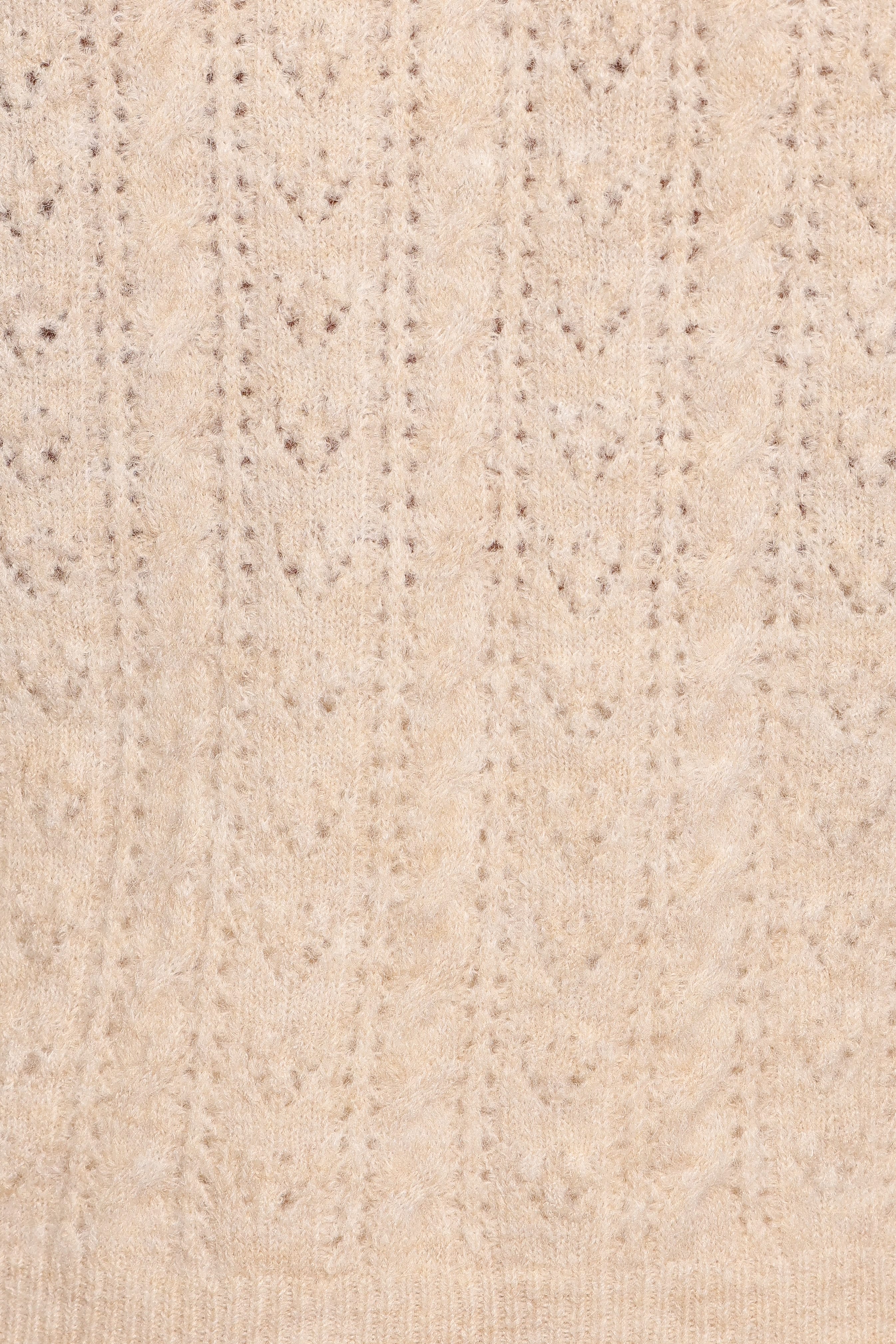 Reece Pointelle Sweater - Sand