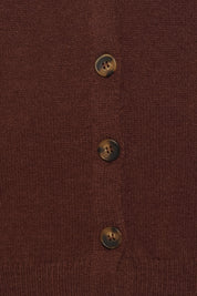 Veniza V Neck Cardigan - Brown