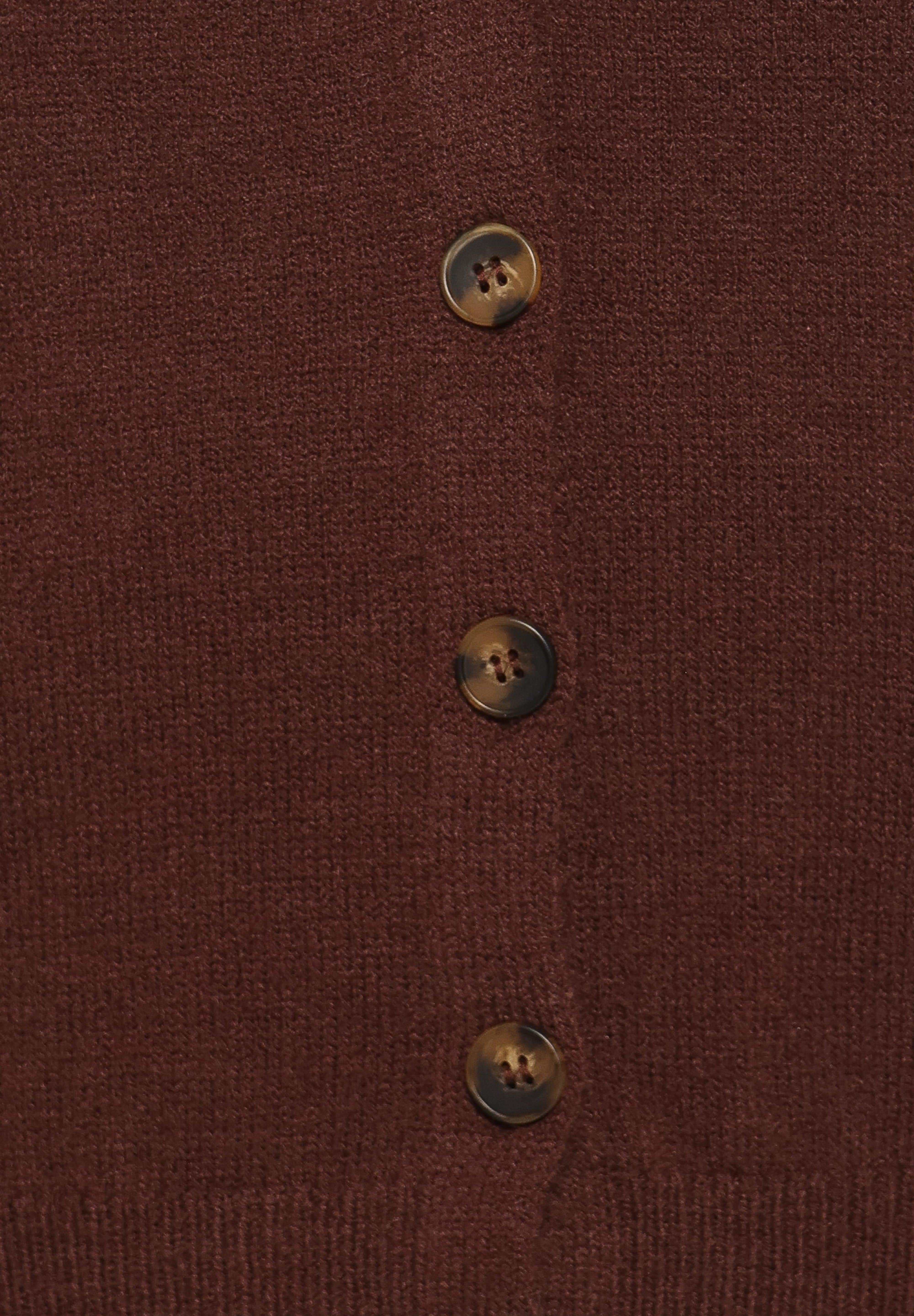 Veniza V Neck Cardigan - Brown