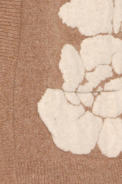 Wendy Open Cardigan - Beige Floral