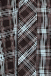 Bindy Bomber - Choc/Blue Plaid