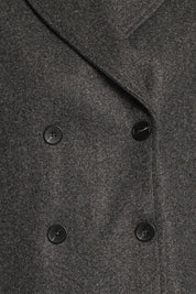 Darla Rolled Collar Car Coat - Charcoal Grey