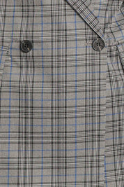 Juliette Blazer - Grey/Blue Plaid