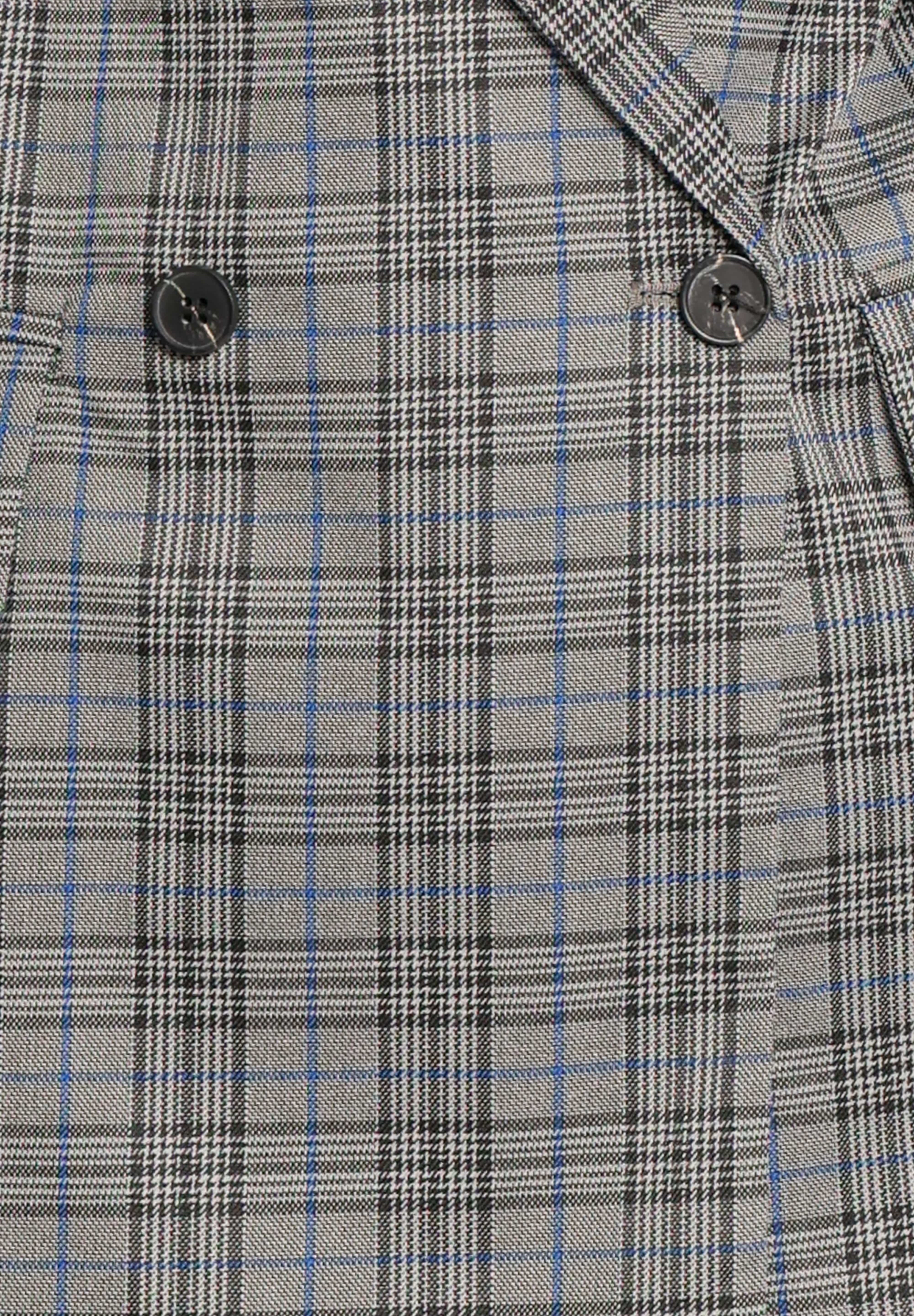 Juliette Blazer - Grey/Blue Plaid